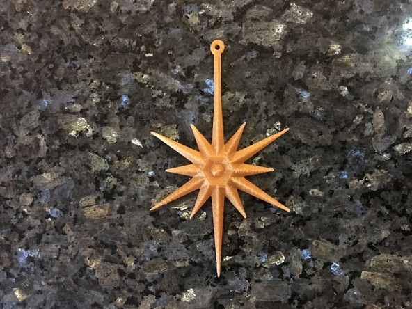 Byr Yıldız 1 Yılbaşı Ağacı Süsü (Sadece Plastik Aparattır!!!) 3D ürün görseli