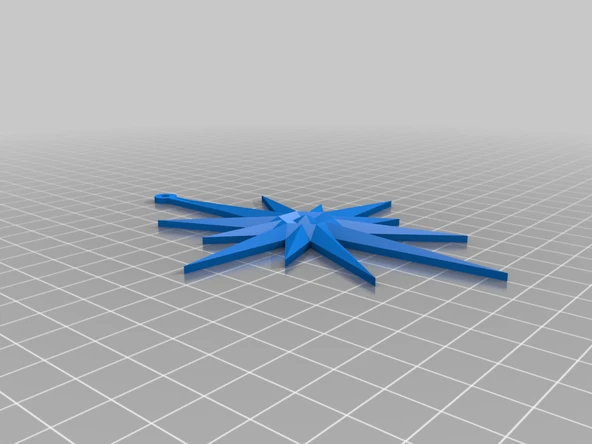 Byr Yıldız 2 Yılbaşı Ağacı Süsü (Sadece Plastik Aparattır!!!) 3D - Resim 4