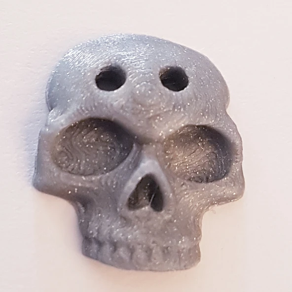 Byr Kafatası Gömlek Düğmesi (Plastik Aparattır!!!) 3D - 2