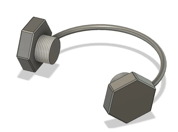 Byr Frankenstein'ın canavar cıvata kolyesi (Sadece Plastik Aparattır!!!) 3D ürün görseli