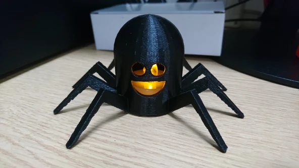 Byr Mutlu Çay Işık Örümcek (Sadece Plastik Aparattır!!!) 3D - 2