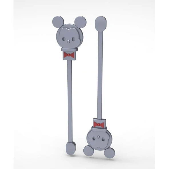 Byr Mickey Mouse Çay Kaşığı ♥ (Plastik Aparattır!!!) 3D - 4