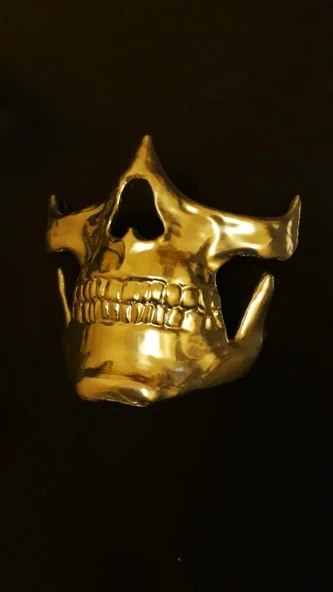Byr Death Stranding Altın Maske (Sadece Plastik Aparattır!!!) 3D - Resim 3