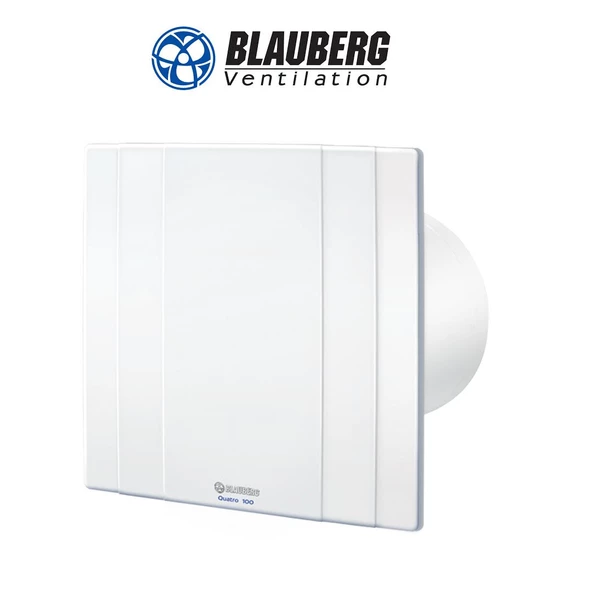 Blauberg Quatro 100 Debi 88 dBA 33 Devir 2300 Banyo Wc Ortam Havalandırma Fanı Alman Mühendisliği 2 Yıl Garantili Sessiz Güç Tasarruflu 220 Voltaj Hava Temizleme Aspiratör AGMair