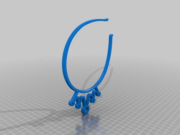 Byr Saç bandı (Sadece Plastik Aparattır!!!) 3D - 3