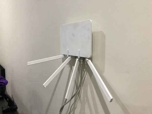 Byr Xiaomi MI WIFI Yönlendirici 3 (R3) Duvara Montaj (Sadece Plastik Aparattır!!!) 3D - 4