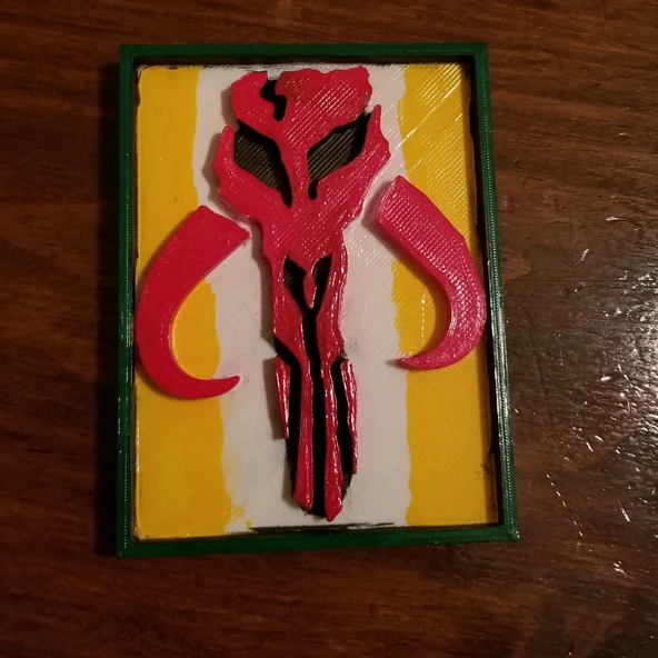 Byr Mandalor Plaketi (Sadece Plastik Aparattır!!!) 3D - 4