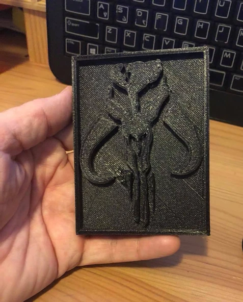 Byr Mandalor Plaketi (Sadece Plastik Aparattır!!!) 3D - 2