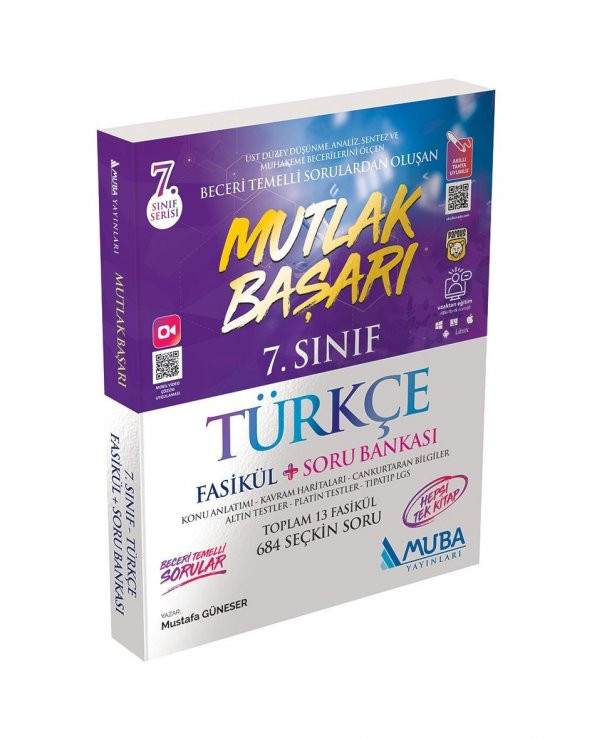 7. Sınıf Türkçe  Fasikül ve Soru Bankası Muba Yayınları - 1