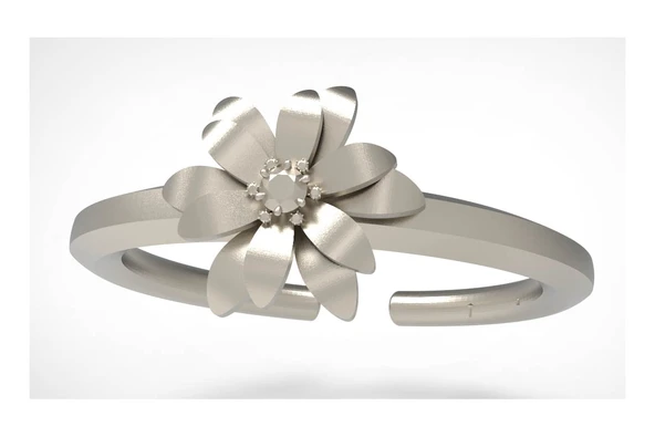 Byr Çiçek Bilezik Takı (Sadece Plastik Aparattır!!!) 3D - Resim 2