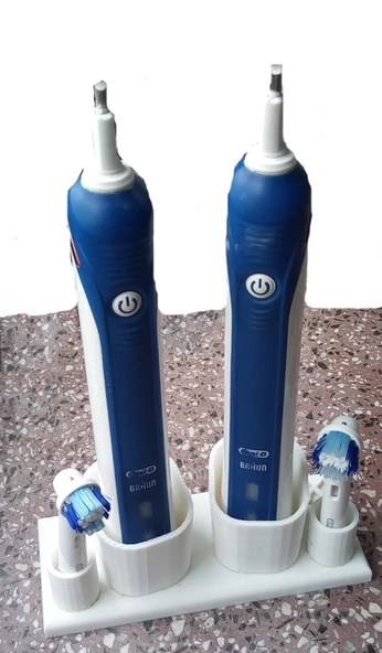 Byr diş fırçası standı Oral B (Sadece Plastik Aparattır!!!) 3D - Resim 2