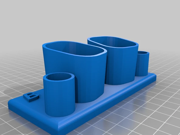 Byr diş fırçası standı Oral B (Sadece Plastik Aparattır!!!) 3D - Resim 3