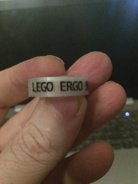 "Lego Ergo Sum" Yüzük, Boyut 11 (Plastik Aparattır!!!) - 2