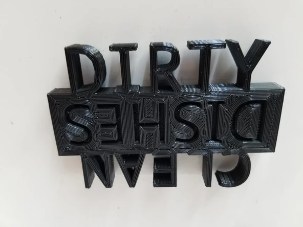 Bulaşık makinesi için temiz/kirli işaret (Plastik Aparattır!!!)