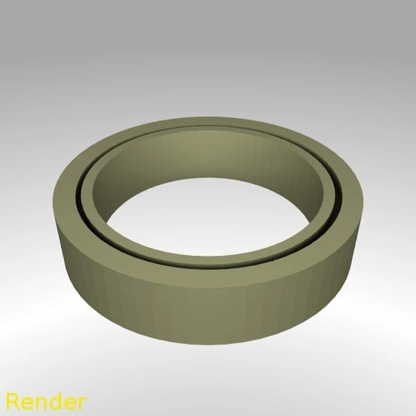 Byr Fidget Yüzük Düz İnce - Beden 7 (Plastik Aparattır!!!) 3D ürün görseli