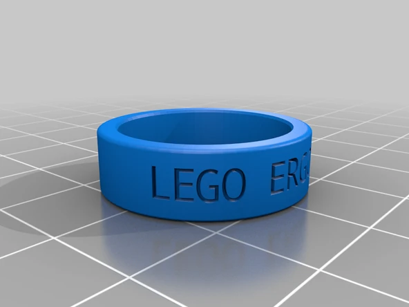 "Lego Ergo Sum" Yüzük, Boyut 11 (Plastik Aparattır!!!) - 4