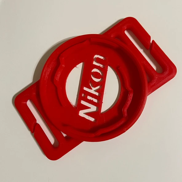 Byr Nikon Lens kapağı tutucusu 52-58-67-72-77 çentikli (Sadece Plastik Aparattır!!!) 3D - 3