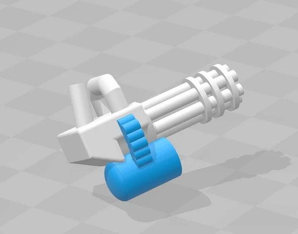 Byr Lego Minigun + Davul Cephanesi (Plastik Aparattır!!!) 3D - 3