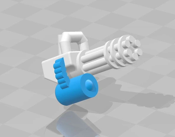 Byr Lego Minigun + Davul Cephanesi (Plastik Aparattır!!!) 3D - 2