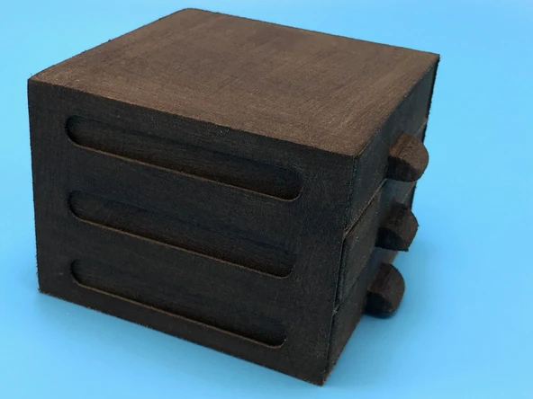 Byr 3 çekmeceli 100mm dolap (Sadece Plastik Aparattır!!!) 3D - 4