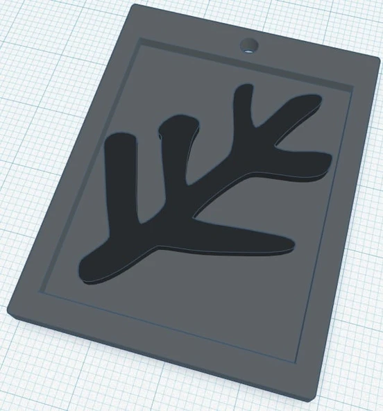 Byr Yaşlı Burcu Kolye (Sadece Plastik Aparattır!!!) 3D ürün görseli 1