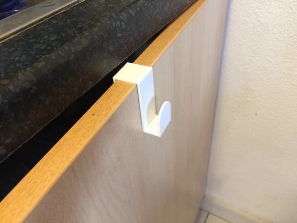 Byr Dolap Kapısı için Havlu Tutucu (Sadece Plastik Aparattır!!!) 3D