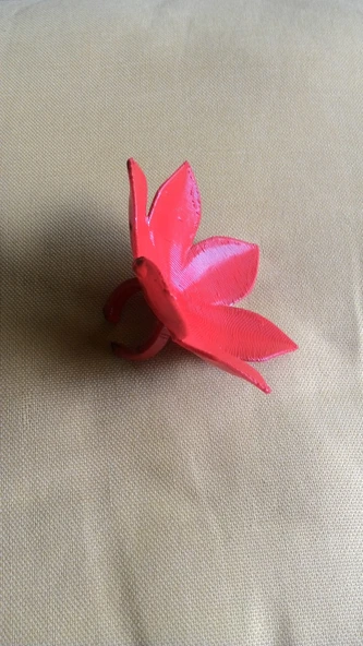 Byr Çiçekli yüzük (Sadece Plastik Aparattır!!!) 3D - Resim 3