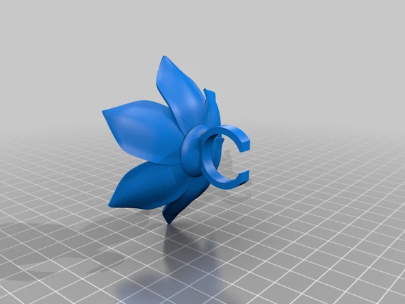 Byr Çiçekli yüzük (Sadece Plastik Aparattır!!!) 3D - Resim 4