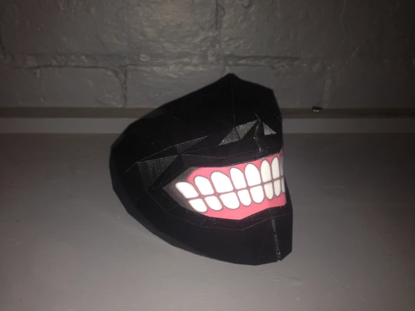 Byr Tokyo Ghoul'dan Esinlenen Maske (Sadece Plastik Aparattır!!!) 3D - Resim 2