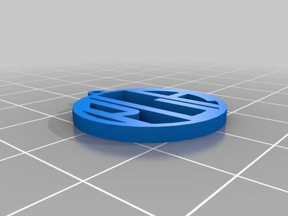 Byr Özelleştirilmiş monogram kolye (Plastik Aparattır!!!) 3D ürün görseli