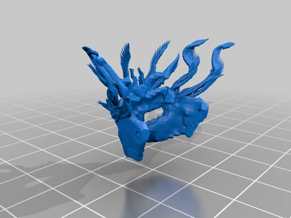 Byr Maske (Ejderha) (Plastik Aparattır!!!) 3D - 3