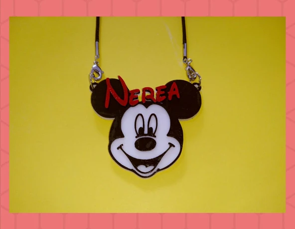 Byr Nerea Mickey Kolye (Sadece Plastik Aparattır!!!) 3D ürün görseli