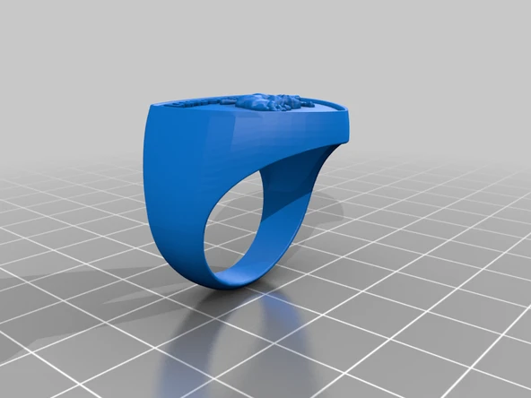 Byr Lamborghini kabartmalı mücevher yüzük (Plastik Aparattır!!!) 3D ürün görseli