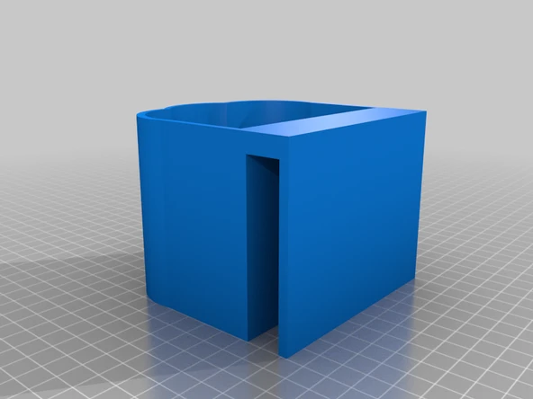 Byr Mutfak Dolabı Kapısı Asma Çöp Çöp Kutusu (Sadece Plastik Aparattır!!!) 3D - 3