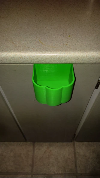 Byr Mutfak Dolabı Kapısı Asma Çöp Çöp Kutusu (Sadece Plastik Aparattır!!!) 3D - 4