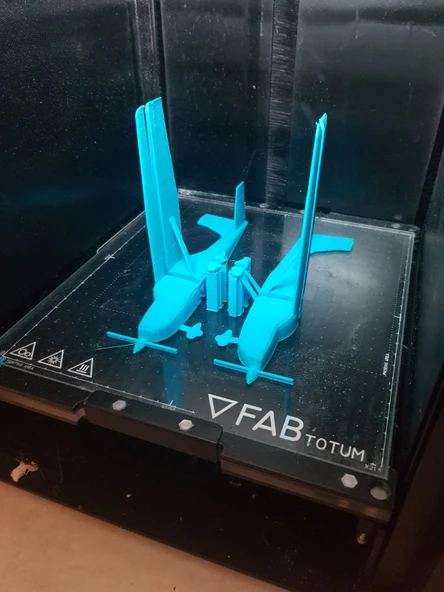 Byr Uçuş Okulu için Uçak Modeli (Sadece Plastik Aparattır!!!) 3D - 4