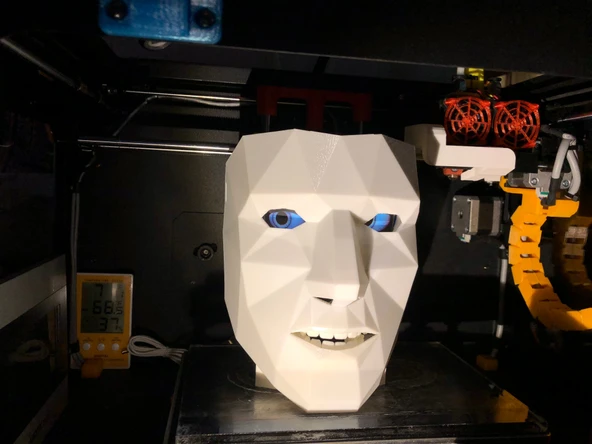 Byr Hareketli gözlerle maskeye dişler eklendi (Sadece Plastik Aparattır!!!) 3D - Resim 2