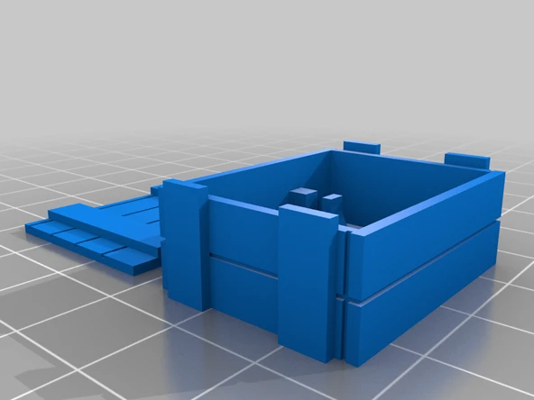 Byr Şampanya şişesi ve bardaklar için sandık (1:18 ölçekli) (Plastik Aparattır!!!) 3D - 4