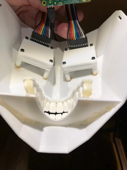 Byr Hareketli gözlerle maskeye dişler eklendi (Sadece Plastik Aparattır!!!) 3D - Resim 4