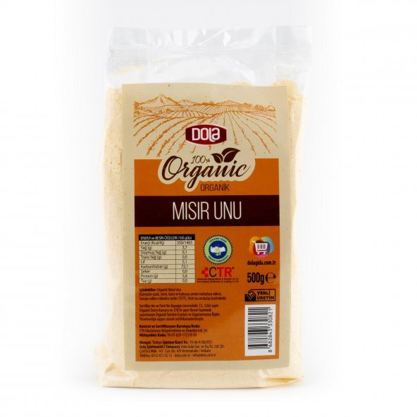 Dola Organik Mısır Unu 500 gr