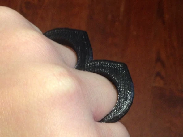 iki parmakla kendini savunma aracı (knuckle Duster) (Plastik Aparattır!!!)