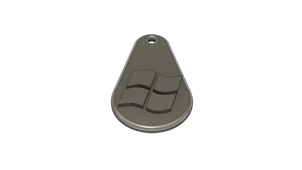 Byr Windows Logo Anahtarı FOB (Sadece Plastik Aparattır!!!) 3D - Resim 2