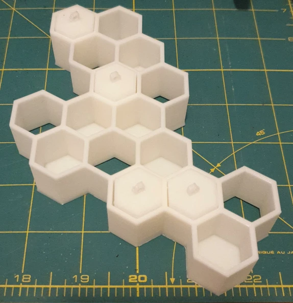 Byr Bal Peteği Anahtarlık ver2 (Sadece Plastik Aparattır!!!) 3D - 4