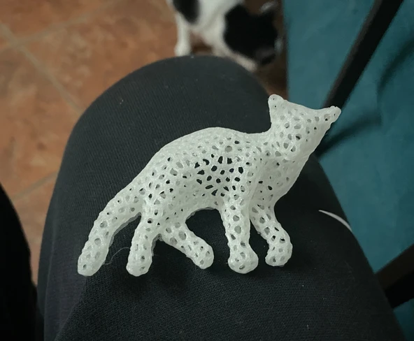 Byr Voronoi Kedi Çay Işığı (Sadece Plastik Aparattır!!!) 3D - 3