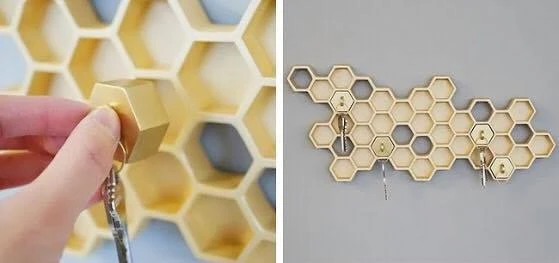 Byr Bal Peteği Anahtarlık ver2 (Sadece Plastik Aparattır!!!) 3D
