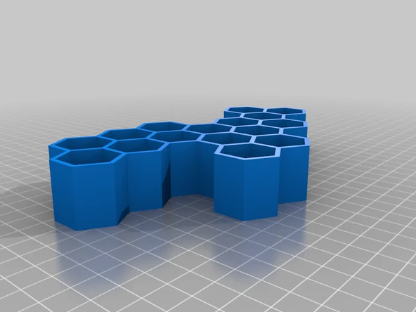 Byr Bal Peteği Anahtarlık ver2 (Sadece Plastik Aparattır!!!) 3D - 3
