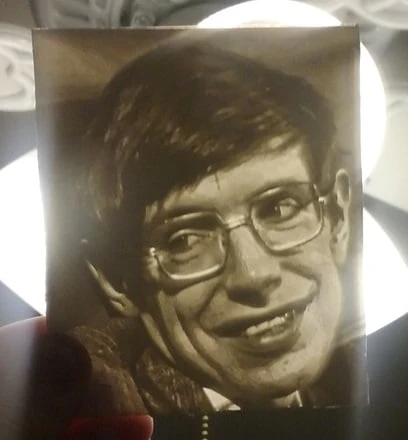 Stephen Hawking - Litofan (Plastik Aparattır!!!)