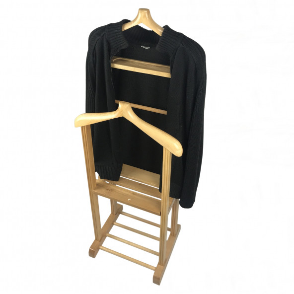 Melada Mobilya Gürgen Çift Tepeli Dilsiz Uşak Ham Cilalı Sehpalı - 5