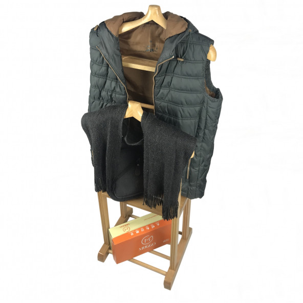 Melada Mobilya Gürgen Çift Tepeli Dilsiz Uşak Ham Cilalı Sehpalı - 6