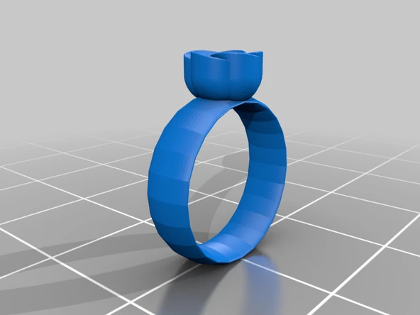 Byr Çiçek Yüzük (Plastik Aparattır!!!) 3D - Resim 2